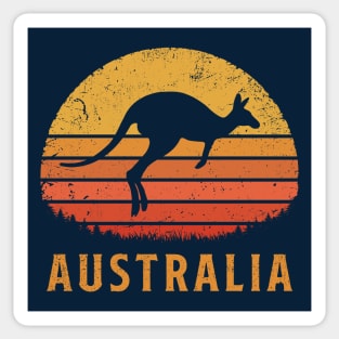 Australia Retro Kangaroo Sticker